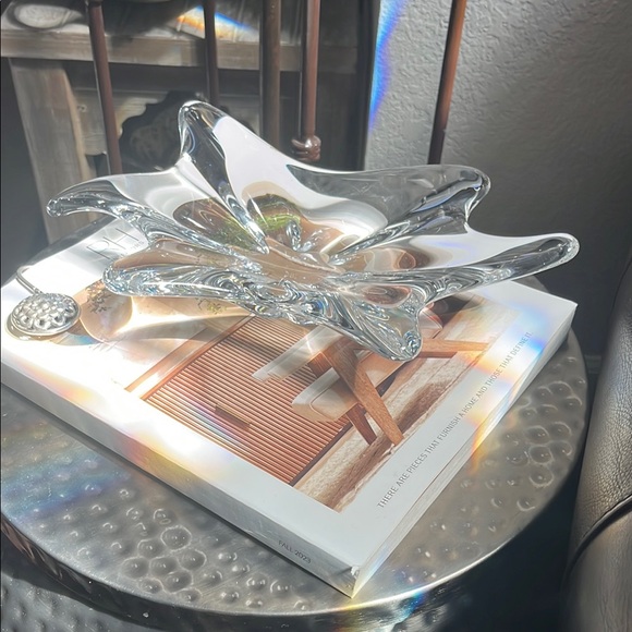 Vintage Crystal Decorative Dish Modern Design - Picture 2 of 10